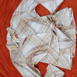 NWT Coldwater Creek silk blend shirt